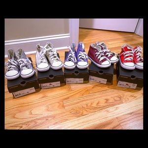 Kids Converse bundle size 10, good condition